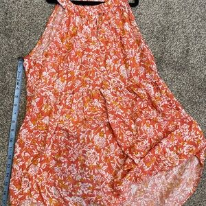 Jane and Delancey Orange and White Floral Dress